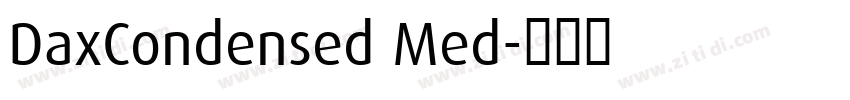 DaxCondensed Med字体转换